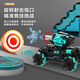 
New hot-selling water bomb tank light-chasing and sensing water droplet remote control car off-road racing children's toys boy car [orange] large water bomb car - handle remote control standard 丨21000 water bomb