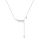 BJYLS 999 sterling silver necklace for women, light luxury pure silver pendant clavicle chain, practical Valentine's Day birthday gift for girlfriend, 999 pure silver Sui Sui Ping An Necklace