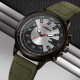 Shinuoke Men's Quartz Watch Sports Retro Creative Niche Dial Trendy Belt Alloy Student Watch 6172 Retro Green