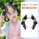 ENRMIIV children's costume Hanfu wig bag all-in-one lazy hairband antique Tang style style pad bun girl's head accessories Gardenia bun + welcome summer