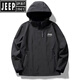 
Jeep (JEEP) jacket for women in spring and autumn three-in-one removable windproof waterproof plus velvet thickened mountaineering suit men's jacket white women (winter two-piece set) inner liner removable M