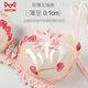 Catman (MiiOW) French lace bra sexy summer red lingerie women's suit transparent thin gathering bra seduction black cotton pad set (bra + panties) 70B 32