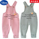 Disney Baby Baby Cumps Spring и осенний тонкий стиль можно открыть с помощью промежности 1-3-летних детских брюк с чистым хлопком для детей, одиночные брюки для детей, 1098 двойной светло-светло-коричневый коричневый цвет 80 см (M-код рекомендуется 16-20 JIN [JIN равно 0,5 кг])))