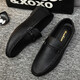 Spider King (ZHIZHUWANG) leather face British driving fashion men's lof bean shoes men's versatile breathable men's shoes soft sole soft leather summer D826 black 39