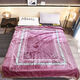 Chaosihui Kindergarten Blanket Thick Double-sided Velvet Nap Blanket Baby Student Dormitory Quilt Machine Washable Fortune Blossoms-Cloud Blanket Quilt- 200cm*230cm (about 2000g)