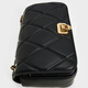 Charles/Keith25 Summer Nuevo producto Fashion Cadena de diamantes Un hombro Crossbody Bag Square Bols