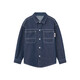 Duojia is soft and comfortable | Boys' washed denim shirt spring and autumn children's versatile casual retro loose thin coat navy blue 140