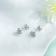 Lao Fengxiang platinum earrings, platinum earrings, earrings and earrings, love gifts for girlfriends and wives on Chinese Valentine's Day 2025, about 1.99g