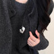 Koreanische Fieber Bloggerin gleiche Liebe Anhänger Halskette Langes Pullover Ketten Kette Female Accessoires Schlüsselbein Kette Halskette Schmuck [rot] Öldrop Geometrische Liebe Halskette