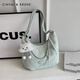 CinvaiKrose official website small c/k shoulder bag women's 2025 new tote bag light luxury niche crossbody bag women's bag green green [Mother's Day gift practical + mother +