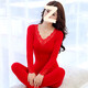 
Ayub's Birth Year of the Year of the Year of the Year of the Marriage Warm Suit Underwear Autumn Clothes and Autumn Pants Women's Thin Slim Lace Tap 9905 Big Red Suit M [Suggested 75-95Jin [Jin equals 0.5 kg]]