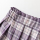 David Bella mid-sized children's skirt spring and autumn clothes girls purple plaid skirt college style JK pleated skirt