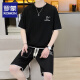 Romon Casual Sports Set Waffle Summer Shorts de verano para hombres Camiseta de manga corta para hombres Set [set] 6182 White M (sugerido 95-115Jin [Jin es igual a 0.5 kg])