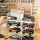 Fiber leaf Hot Wheels storage box alloy car model TOMICA1 64 children's toys Tomica transparent display stand 1 64 stackable transparent display box (8 grids)