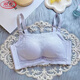 Sous-vêtements de Langsha pour femmes sans anneaux en acier, petits seins, seins plats, soutien-gorge à col mammaire épaissis épaissis sexy