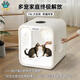 ZOO JOY Caja de secado inteligente para mascotas a temperatura constante Secador silencioso para baño de gatos Caja de secado para gatos Hogar HM-CW01 Versión insignia Purificación y esterilización de iones negativos Caja de secado inteligente