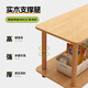 Small table, small coffee table, living room, simple rectangular sofa side table, rental house, home bedside storage rack, small square table [bold and thickened] 60*30*53 warm white