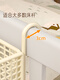 Panier suspendu au coucher Baby Baby Strange Rangement Rack Couge couches de lit Boîte de rangement de rangement de lits de lit Boîte de rangement de lit suspendu [High-High et Bold] Crème de taille moyenne pour 4 pièces sans spécifications