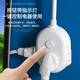 [JD Logistics] Pure Copper Plug-in Line Plug-In-Platine mit Kabel-Platine Multi-Loch-Haushalts-Elektrofahrzeugladungsverlängerung Kabel Studentenwohnheime Schleppschleppenschleppscheibenanlage Weißweite White-9-Loch-Hauptschalter Gesamtlänge 0,2 Meter
