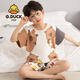 G.DUCKKIDS儿童睡衣短袖2025夏季新款拉布布小男孩套装男童家居服labubu N693龙猫 100 cm/8码【身高85-102cm】