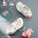 Jordan women's shoes, sports shoes, Shanhaijing co-branded hamburger hole shoes 2025 casual shoes breathable soft sole sandals thick sole slippers Ivory white/soft and quiet powder 37