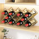 Tanbeiman Red Wine Display Rack Red Wine Rack Creative Light Luxury Modern Simple European Wine Cabinet Rack Ornament Wine Rack Display Rack Wine Rack Holder Black Double Pack