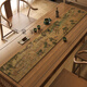 LuodaBAN (LUODABAN) Thousand Miles Jiangshan Tu Table Flag Tea Table New Chinese-style Zen Tea Table Padding Cloth Absorbent Tea Table Table Cloth Long Strip Jingxin-NG-12048 30*120cm [Thickened and anti-slip]