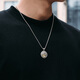 Mingyang Decorative Sea gold coin can be rotated 925 sterling silver Pixiu necklace men's medal pendant high-end original accessories gift Pixiu pendant + silver chain 55cm