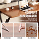 Yupin folding table computer table simple desk study table office training table BGZ780 single layer walnut 80*50