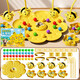 Haofanjie Little Bee Honey Collecting Toy Magnetic Bee Collecting Beans Collecting Board Game Children 6-12 Years Old Team Building Fishing Game Double Battle Little Bee Fishing Toy 4 Persons (Focus on Training/Competitive PK/Interactive Board Game)