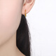 Saturday Blessing Simple Pure Gold 999 Gold Earrings Girls Birthday Gift Price AA090923 One Pair Approximately 1.21g
