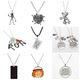 Collier de bijoux périphérique des cerfs et oranges étranges