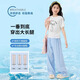 
NICKYBABY Girls Set Summer Thin Children 2025 New Fashionable Girls Big Children Summer Short Sleeve Wide Leg Pants Two-piece Set 15277 Blue Wide Leg Pants 170 cm