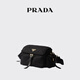PRADA/Prada Star Style Women's Prada Explore Medium Re-Nylon Shoulder Bag Black
