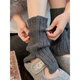VCICTIOLIA Socks Women's Mid-calf Socks Wool Pile Socks Autumn and Winter Sock Covers Gray Velvet Knitted Leg Covers with Snow Boots Dark Gray One Size