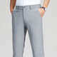 Jiumu Wang style men's summer thin casual suit pants middle-aged dad's solid color no-pressure pants micro-cone straight trousers 724 navy blue 29