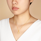 Mingzuan International 18K Gold Gourd Pendant Women's Fulu Chalcedony Pendant Fashionable Temperament Clavicle Chain Birthday Gift for Girlfriend