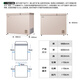 Ronshen 210L dual-temperature household freezer refrigerator first-class energy efficiency dual antibacterial fresh storage full space purification large capacity odor-free energy-saving freezer BCD-210MSA