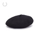 Fred Perry Men's Woolen Painter Hat 2025 Autumn New British Retro Literary Pumpkin Hat Beret BKX/Black One Size