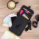 Antirrobo Flip Crossbody Pasaporte Air Ticket Clip Certificado Certificado Bolsa de almacenamiento Bolsas de agua Bolsos de teléfono móvil de gran capacidad Zhenghong Estilo universal para hombres y mujeres