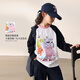 Luson Chen Dazhu Ropa para niños Little Monster Padre-Child Camiseta de manga larga Autumn Original Design Girls 'Autumn Top White Bump Black 120 120cm