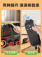 Children's electric remote control retro steam train toy track car set simulated rail EMU model boy basic - steam train 92.5*151cm with 4 cars remote control + electric - dual mode - gift box charging version