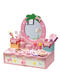 Wooden simulated children's dressing table house toy makeup table 3-4-5th birthday gift girl accessories box CU hair salon bag style