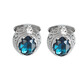 Nosskiss Fashion Ol Blue Green Crystal Manschettenknall Herrenanzug Konferenz Interview Host Business Birthday Geschenk Green Grün Green