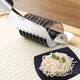 Qinkai's new manual noodle cutter household stainless steel noodle cutter roller noodle cutting artifact noodle knife strip noodle cutter handheld grab large nine-wheel blade stainless steel noodle cutter