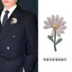BJYL Quan Zhilong's same style small daisy sunflower brooch men's high-end fashion all-match pins clothes corsage accessories Daisy brooch-gift box