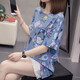 皮尔卡丹2025加大码夏装新款纯棉短袖T恤女胖mm洋气圆领遮肚子藏肉上衣女 9928灰色 M 80-95斤