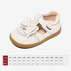 Snaffy girls leather shoes little girl princess shoes autumn new children's white soft sole non-slip baby shoes Milan white 24 feet length 14.4cm