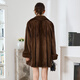 
Winter home brand imported fur mink coat for women's whole mink medium-length vertical lapel mink coat for women's cloak style, brown color, one size 180Jin [Jin equals 0.5 kg] (cloak loose version)