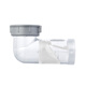 Submarine CSQ-12D double tank washing basin sewer pipe carrying basket 110 sewer pipe set side drainage against the wall to save space
